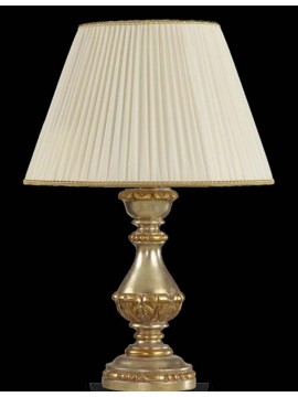 Lume grande classico in legno foglia argento-oro 1 luce Esse 32/bg