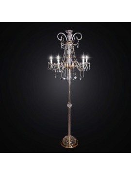 Floor lamp in classic crystal 5 lights BGA 1716