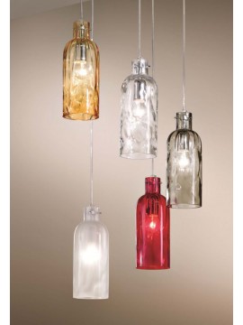 Modern design glass chandelier 2 lights 2598