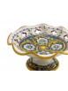 Medium raised ceramic centerpiece in Sicilian art.4 dec Baroque