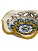Ciotola piccola in ceramica siciliana art.23 dec. Barocco