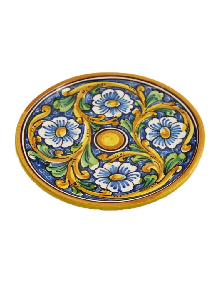 Sicilian ceramic dish art.14 dec. Baroque