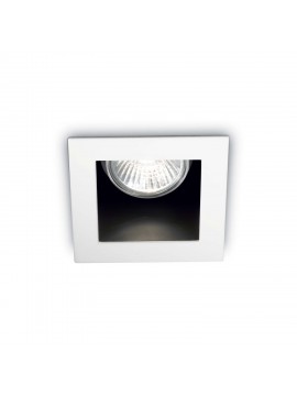 Modern recessed spotlight 1 white Funky square light