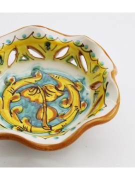 Ciotola piccola in ceramica siciliana art.23 dec. Gianluca
