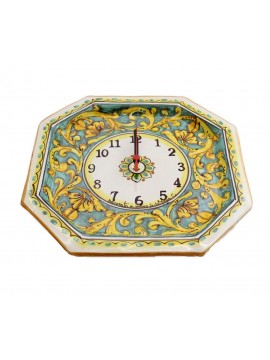 Orologio in ceramica siciliana art.24 dec.Giuanluca