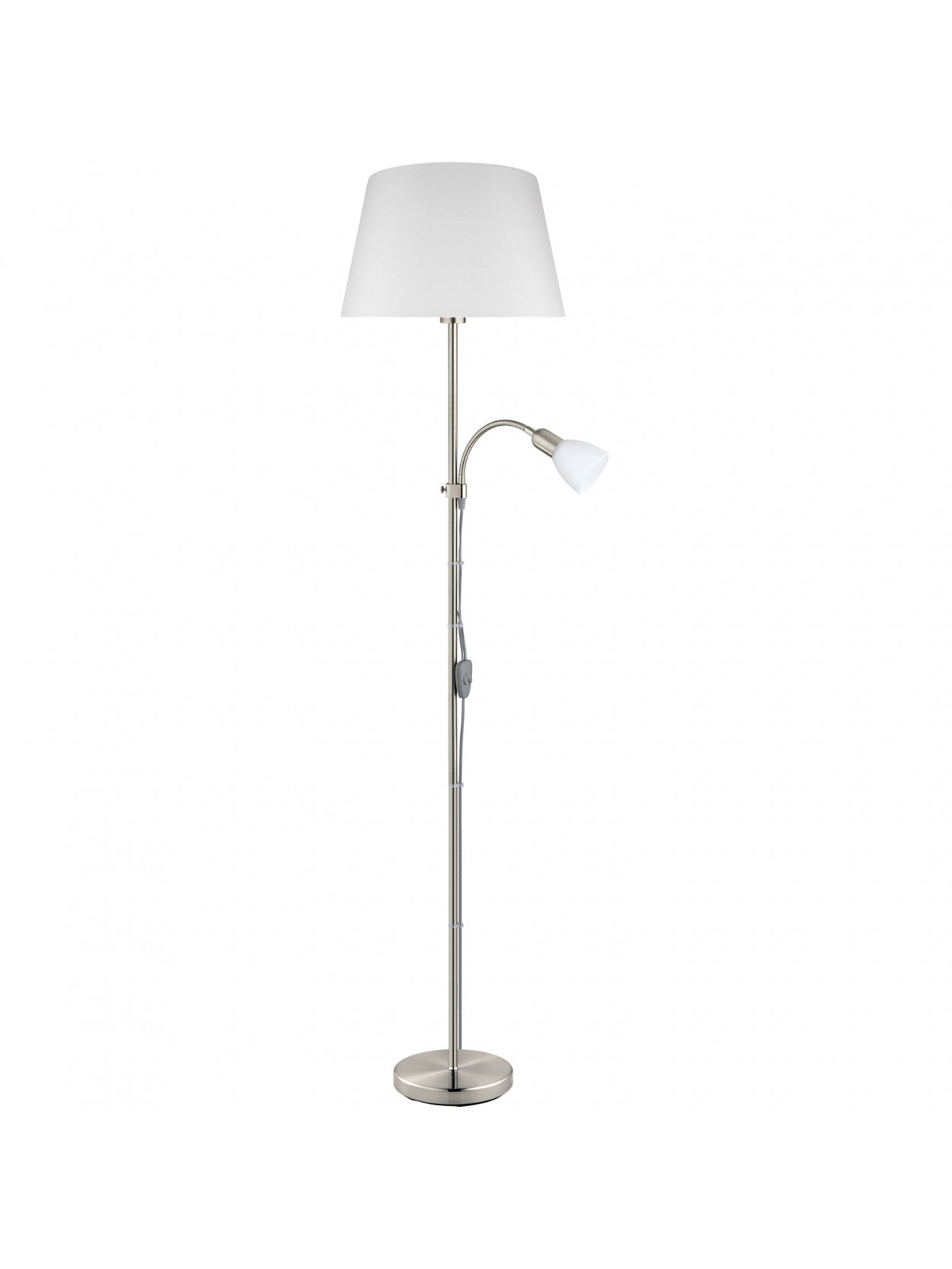 Modern floor lamp in light nickel GL1010