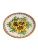 Sicilian ceramic dish art.14 dec. Sunflower