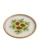 Sicilian ceramic dish art.12 dec. Sunflower