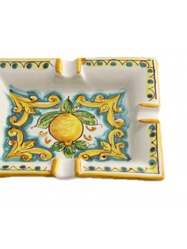 Sicilian ceramic ashtray art.27 dec. lemons