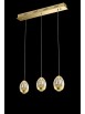 Gold design 14.4w chandelier with Golden Egg illuminated crystals