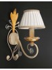 Applique in wrought iron cream and gold leaf 1 light pre 153 / 1p