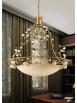 Classic chandelier in wrought iron and porcelain 4 lights So 122 / 70v