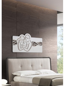 Bedside modern stylized picture sacred family 119x59 in wood M4