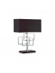 Lumetto lampada moderna nera design ideal-lux Luxury tl1 cromo