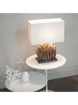 Modern table lamp in classic natural wood ideal-lux Snell tl1 small