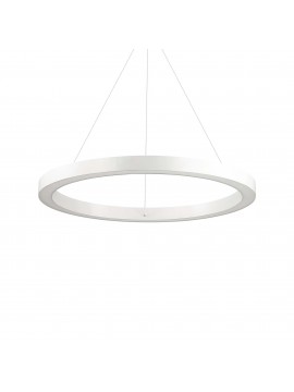 Modern circular chandelier 40w ideal-lux Oracle sp1 d.70cm white