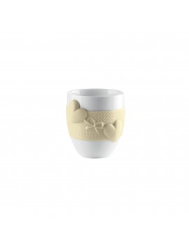 Tazza mug porcellana e silicone guzzini love 11510079 argilla