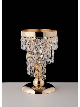Lumetto classico oro con cristalli 1 luce LGT Malta lp1 design swarovsky