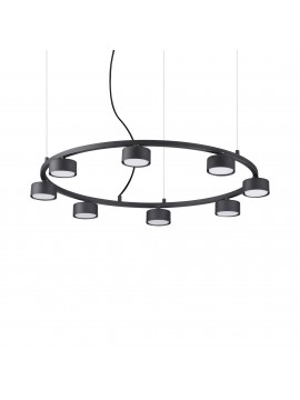 Modern black led chandelier Minor round sp8