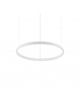 Modern round led chandelier Oracle slim d.50 white