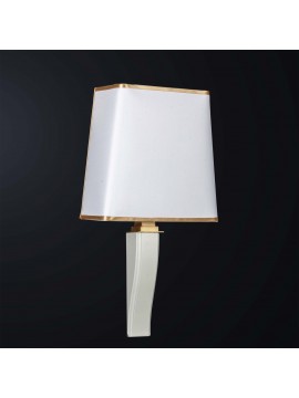 Classic wall light in white wood and brass with 1 light BGA 3171-a