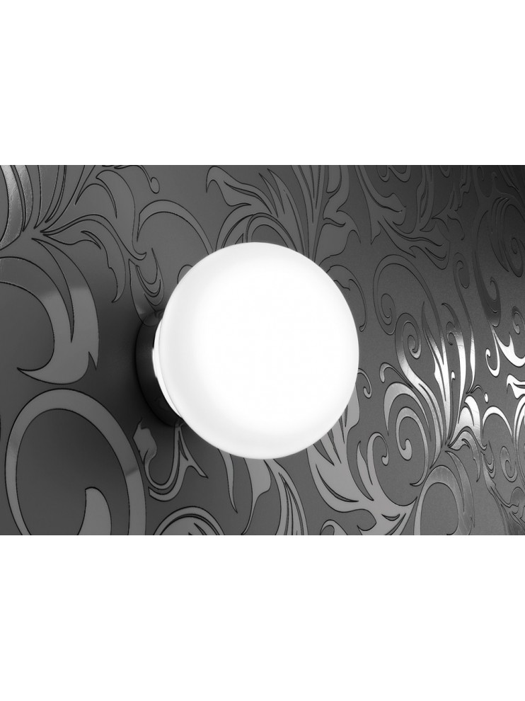 Applique moderno a sfera bianco 1 luce tpl1092-a