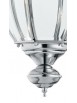 Classic chandelier 1 light with glass Norma chrome