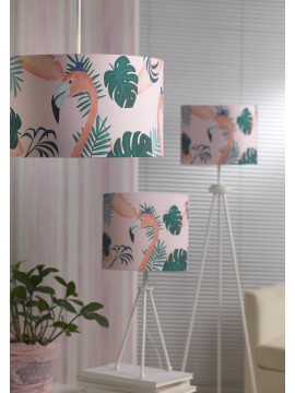 Modern exotic flamingos bedroom chandelier 1 light fabric stf 0072