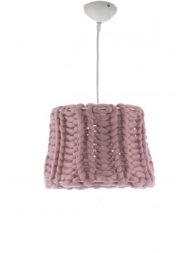 1 light pink wool fabric modern bedroom chandelier stf 0075