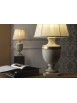 Classic ivory ceramic and gold leaf table lamp 1 light stf 0093