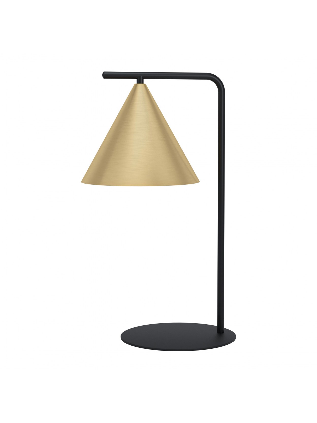Lampada da tavolo moderna nero e oro a 1 luce GL0051 per soggiorno