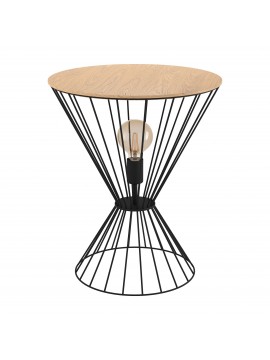 Lampada da tavolo a tavolinetto moderno design legno per soggiorno GL0121