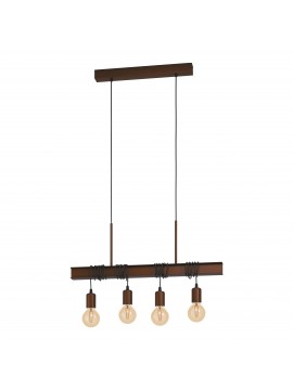 Rustic vintage rust 4 lights chandelier GL0149 for living room kitchen