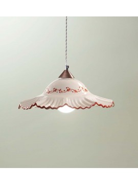 Rustic classic ceramic pendant chandelier with 1 light DP209