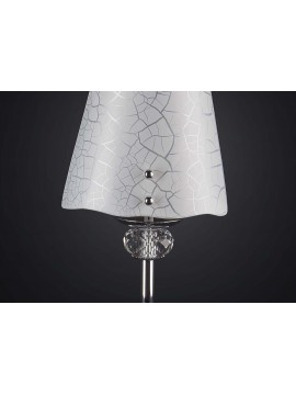 Modern design crystal and fusion glass table lamp with 1 light BGA 2370/Lp
