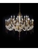 Classic luxury crystal chandelier with 24 lights luxury m004 gold swarovsky