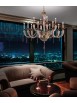 Classic luxury crystal chandelier with 12 lights luxury m007 gold swarovsky