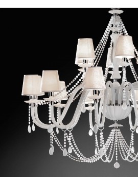 18 lights luxury modern white crystal chandelier luxury m042 swarovsky
