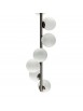 Modern black nickel chandelier with white spheres 7 lights luxury lgt 074