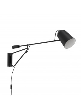 Applique moderno minimal orientabile design nero GL1670
