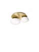 Modern contemporary gold ceiling light with 2 lights DL1814 white spheres