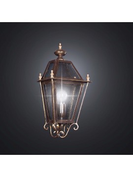 Applique classico a lanterna in ferro battuto a 1 luce BGA 2101-atp