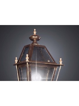 Classic lantern wall light in wrought iron with 1 light BGA 2101-atp