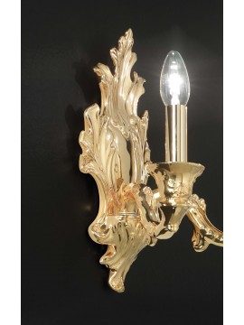 Applique classico lusso ceramica bassano oro a 2 luci luxury r010