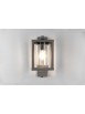 Modern anthracite outdoor wall light with twilight for garden TR480