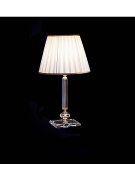 Classic table lamp in transparent gold crystal with 1 light CL017