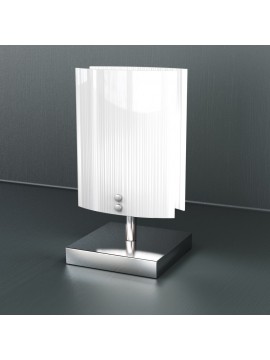 Modern table lamp 1 light white glass tpl 1074-pbi