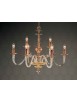 Lampadario in cristallo oro classico 9 luci Design Swarovsky Anita