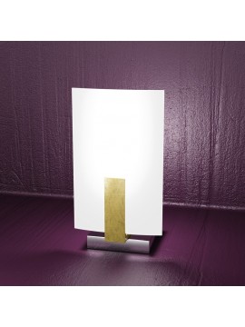 Lumetto moderno 1 luce foglia oro tpl 1019-pfo