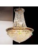Lampadario in cristallo trasparente 9 luci oro Voltolina New Orleans